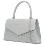 Módní dámská plesová kabelka Michelle Moon Adriel, stříbrná