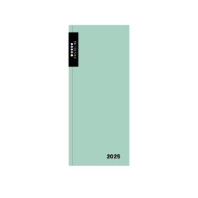 Týdenní diář 2025 Karton P+P kapesní - PVC PASTELINI zelená