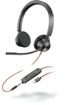 Poly Blackwire 3325 Microsoft černá / Náhlavní souprava / mikrofon / dvě sluchátka / USB-C/A / 3.5mm jack (214017-101)