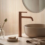 REA - Umyvadlová vysoká baterie Foster Brush Copper REA-B6354
