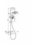 INVENA - Sprchový sloup s termostatickou baterií MUSTA AU-84-004-X
