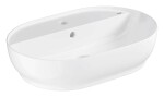 GROHE - Essence Umyvadlo na desku, 60x40 cm, s přepadem, s otvorem pro baterii, alpská bílá 103569SH00