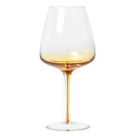 Broste Sklenice na červené víno Amber 650 ml, žlutá barva, sklo