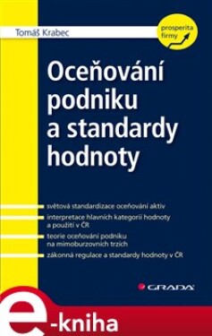 Oceňování podniku a standardy hodnoty - Tomáš Krabec e-kniha