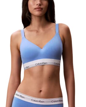 Dámská podprsenka Calvin Klein LV00QF8500 POSEIDON BLUE