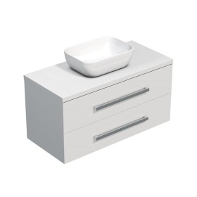 Koupelnová skříňka s krycí deskou SAT Cube Way 100x53x46 cm bílá lesk CUBE461003BISAT45 CUBE461003BISAT45