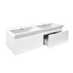 Koupelnová skříňka s umyvadlem SAT Evolution 118x30x44,8 cm bílá mat SATEVO120WMU4 SATEVO120WMU4
