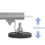 REA - Odtokový žlab FILO Nickel Brush 60 KPL-G6800