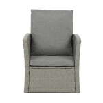 Zahradní sedací souprava, polyratan, šedá, AZS-A1523 GREY