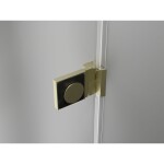 MEXEN/S - Lunar-B sprchový kout dveře křídlové pravá 70 x 70, transparent, zlato kartáčovaná 832-070-070-55-00-P