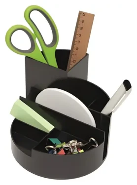 Maul Rundbox Recycling černá / Stojánek na psací potřeby / O 14 cm / recyklovaný plast (4117690)