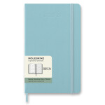 18měsíční diář Moleskine 2025-26 - tvrdé desky, L, týdenní - tyrkysový
