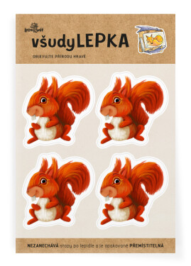VšudyLEPKA vel. 1 -023 - Veverka 4x