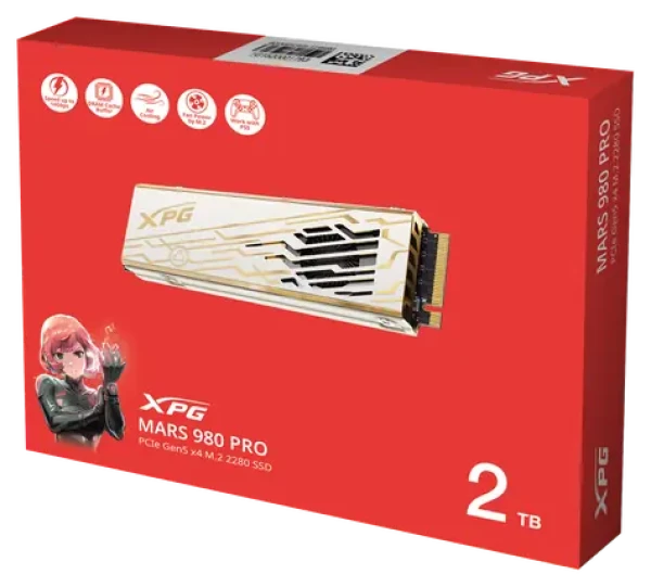 ADATA XPG MARS 980 PRO 2 TB / SSD / M.2 2280 / PCIe Gen5x4 / aktivní chlazení / 14000/13000 MB/s (SMAR-980P-2TCI)