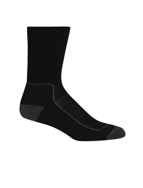 Dámské merino ponožky ICEBREAKER Wmns Hike+ Medium Crew, Black/Monsoon/Mink velikost: 41-43 (L)
