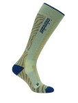 Pánské merino lyžařské ponožky ICEBREAKER Mens Ski+ Medium OTC Mountain Contour, Seaglass/Atlantis/Trail velikost: 44,5-46,5 (L)
