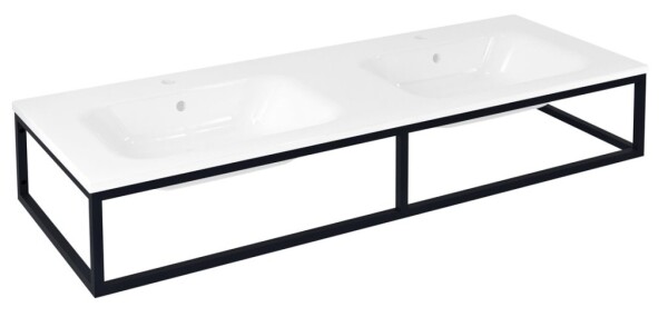 SAPHO - SKA konzole pod umyvadlo/desku 140x22x51cm, černá mat SKA840