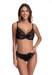 Dámská podprsenka Yasemin 2104 Černá - AVA černá s tělovou 60G