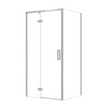 CERSANIT - SET C114 Sprchový kout Larga, levý, 100x80x195, chrom, čiré sklo S601-314