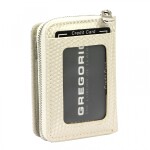 Luxusní dámská kožená peněženka Gregorio Edin, krémová