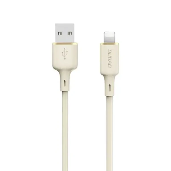 Dudao Datový kabel L7SL / USB-A / Lightning 5A / 1 m / béžová (156306)