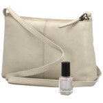 Stylová dámská malá crossbody kabelka Lamiss, krémová