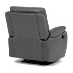 TV a relaxační křeslo s elektrickým ovládáním, potah šedá látka v dekoru vintage, 1 motor 240V