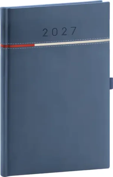 NOTIQUE Tomy 2027 modro-červený / Týdenní diář / 15 x 21 cm
