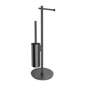 OMNIRES - MODERN PROJECT volně stojící držák na toaletní papír a kartáč, grafit MP60810GR