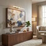 Koupelnové nástěnné LED svítidlo APP1874-1W 80cm GOLD OSW-66029
