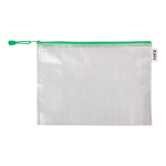 Djois obálka se zipem, A4, PVC síťovina, zelená, 8 ks