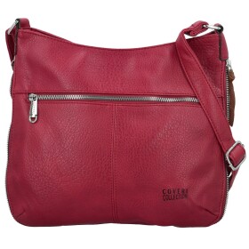 Módní dámská koženková crossbody kabelka Coveri Kisha, fuchsiová