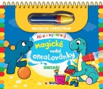 Dinosauři - Čti a vybarvuj Magické vodní omalovánky