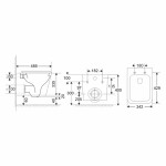 MEREO - WC závěsné kapotované, Smart Flush RIMLESS, 490x340x350, keramické, vč. sedátka CSS118S VSD83T1