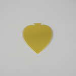 Cake star Podložka pod minidezerty zlatá list 8,5x9,5 cm