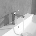VILLEROY & BOCH - Architectura Square Umyvadlová baterie AquaSmart, chrom TVW12500400061