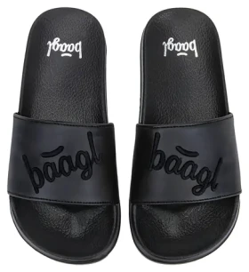 BAAGL Pantofle Logo Black vel. 37 / Domácí obuv / EVA podrážka / Protiskluzová