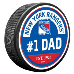 Mustang Puk New York Rangers NHL #1 Dad Textured Puck