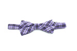 Britain fialový károvaný motýlek pro psa | 21 - 42 cm Barva: Fialovo-černá