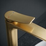 REA - Umyvadlová baterie PREMIUM Vision Brush Gold vysoká REA-B6731
