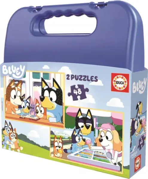 EDUCA Puzzle v kufříku Bluey 2v1