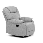 Relaxační křeslo, šedá látka, TV-4088 SIL2