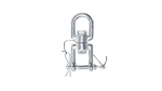 Amazonas Swivel / Otočný závěs vhodný na závěsná křesla / Nosnost: 200 kg (AZ-3040000)