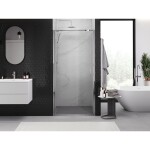 MEXEN - Exo sprchové dveře křídlové 50, transparent, chrom 817-050-000-01-00