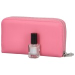 Jednoduchá dámská koženková peněženka Lucy, tmavě růžová