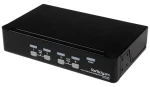 StarTech KVM switch 4 porty USB / KVM switch / 1U rack / 1920 x 1440 px / černá (SV431DUSBU)