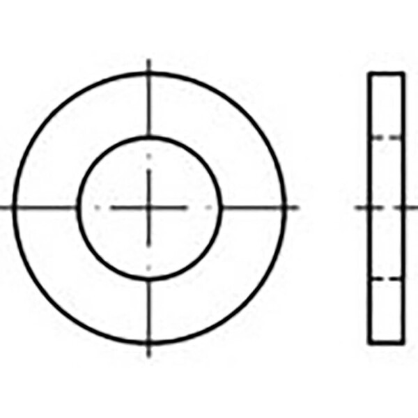 Podložka 22 mm 34 mm ocel 200 ks TOOLCRAFT TO-6865716