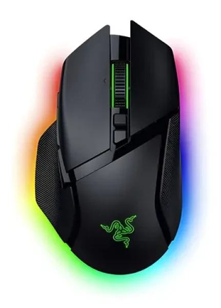 Razer Basilisk V3 Pro 35K černá / Bezdrátová herní myš / HyperScroll / 35000 DPI / 11 tlačítek / RF/BT/USB-A (RZ01-05240100-R3G1)