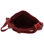 Trendy dámská koženková crossbody kabelka Gertha, červená