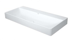 DURAVIT - DuraSquare Umyvadlo 100x47 cm, bez přepadu, bez otvoru pro baterii, DuraCeram, bílá 2353100070